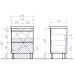 Тумба под раковину Vigo Geometry 60 Белая