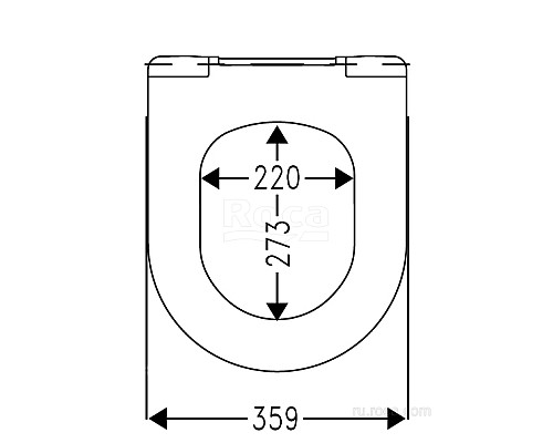 Крышка для чаши Roca Dama Senso Soft Close, тонкая ZRU9302991