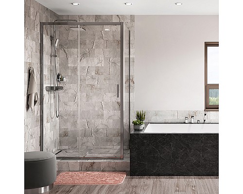 Душевой уголок WasserKRAFT Main 130x100 41S34 профиль Хром стекло прозрачное