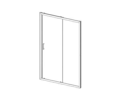 Душевая дверь Vincea Alpha 150 VDS-3AL150MT профиль Хром стекло текстурное