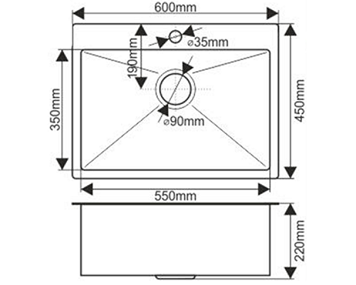 Кухонная мойка Melana Profline D6045HC Бронза