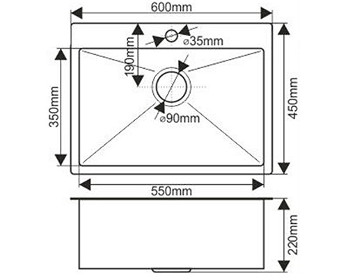 Кухонная мойка Melana Profline D6045HC Бронза
