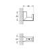 Крючок Grohe Selection Cube Хром
