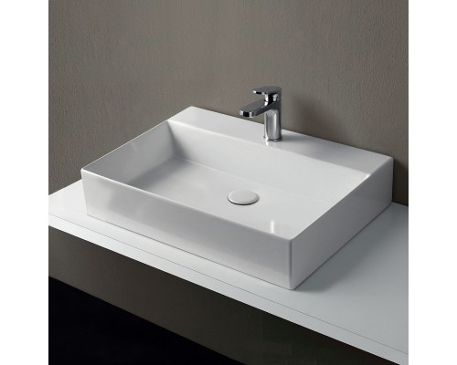 Раковина Azzurra Elegance Squared 60 ELLP060450QMBI/(EQA60M bi)*1 Белая