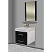 Тумба под раковину Bellezza Рокко 70 4635311670046 подвесная Черная Белая