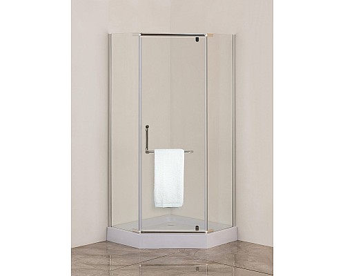 Душевой уголок Agger 90x90 A03-090TCR профиль Хром стекло прозрачное