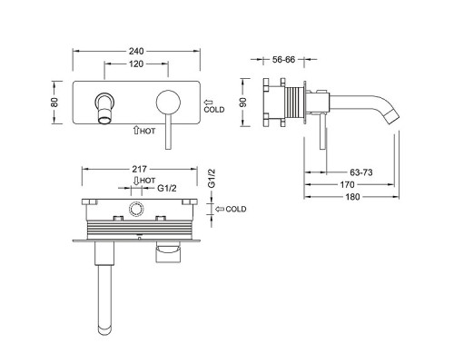 Смеситель для раковины Timo Saona 2371/17SM Золото матовое