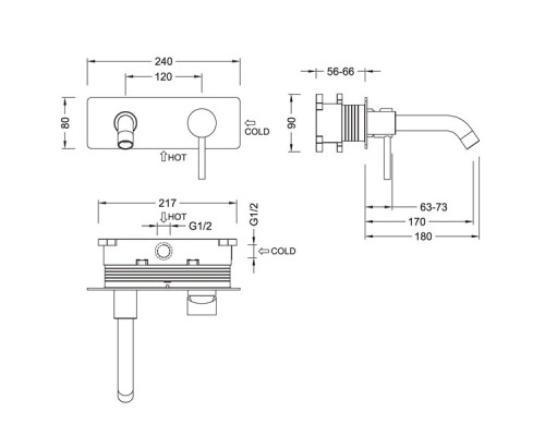 Смеситель для раковины Timo Saona 2371/17SM Золото матовое