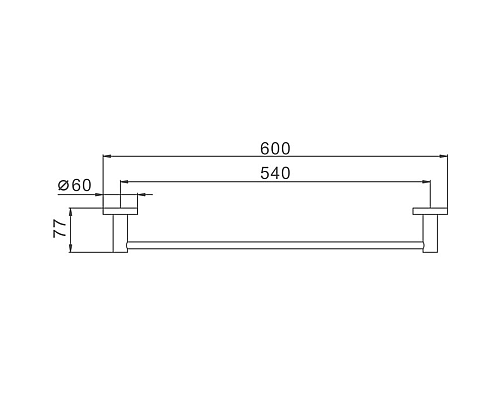 Полотенцедержатель Haiba HB8301 Нержавеющая сталь