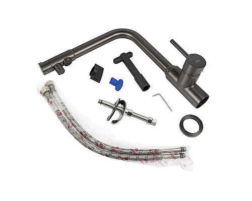 Смеситель для кухни Kaiser Teka 13044-15 Вороненая сталь