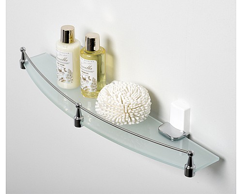 Полка стеклянная WasserKRAFT K-5044W с бортиком