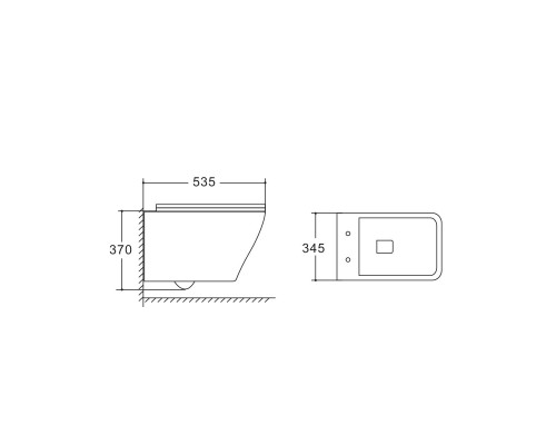Унитаз подвесной Vincea NEO VT1-22 ультратонкое сиденье soft close P-trap