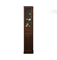 Шкаф-пенал Opadiris Тибет 40 L нагал, матовое стекло, с бельевой корзиной 00000000799