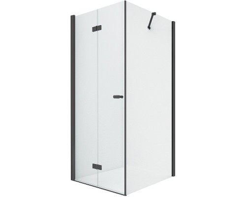 Душевое ограждение NEW TRENDY NEW SOLEO BLACK складные двери L 100x120x195 (черный)