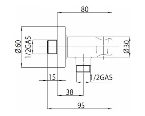 Держатель ручного душа Bossini C12000.073 Черный матовый