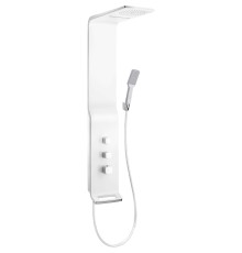 Душевая панель Cerutti SPA Sella W CT8988 с термостатом Белая глянцевая