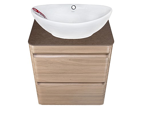 Столешница под тумбу Style Line Атлантика 60 СС-00002232 цвет бежевый тёмный