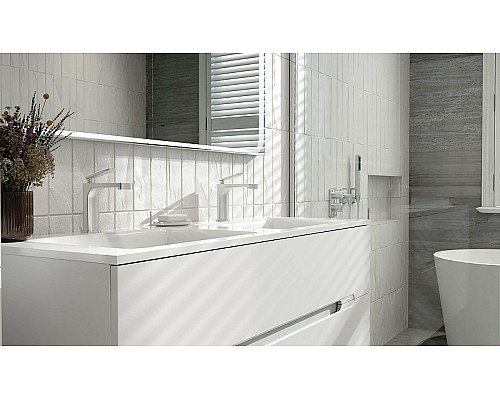 Тумба под раковину Jorno Modul 120 Mоl.01.122/P/W подвесная Белый глянец