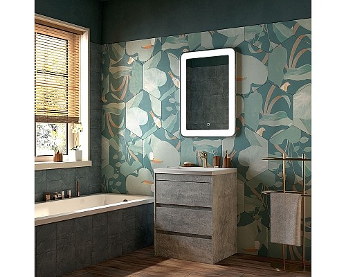 Тумба под раковину Art&Max Family-580-3C-PIA-CV Цемент