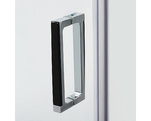 Душевой уголок WasserKRAFT Aller 120х80 L 10H06LBLACK профиль Хром стекло прозрачное