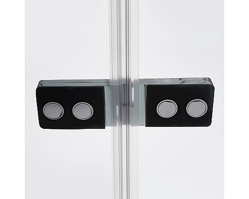 Душевой уголок WasserKRAFT Aller 120х80 L 10H06LBLACK профиль Хром стекло прозрачное