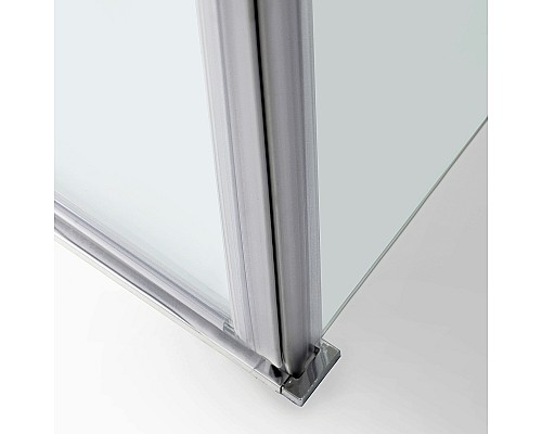 Душевой уголок WasserKRAFT Aller 120х80 L 10H06LBLACK профиль Хром стекло прозрачное