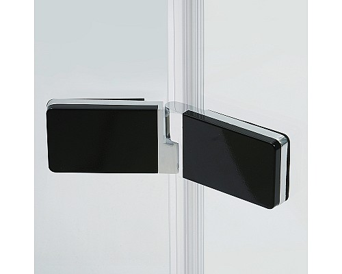 Душевой уголок WasserKRAFT Aller 120х80 L 10H06LBLACK профиль Хром стекло прозрачное