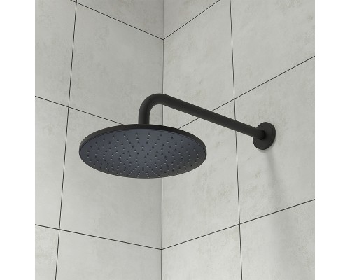 Верхний душ Iddis Optima Home Черный матовый