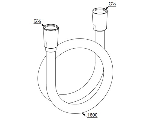 Душевой шланг Kludi Logo 6105605-00 Хром