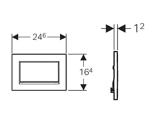 Кнопка смыва Geberit Sigma 30 115.893.KX.1 Кнопка смыва Geberit Sigma 30 115.893.KX.1