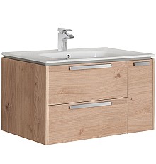 Тумба под раковину Roca Lago 80 857296444 подвесная Светлый дуб