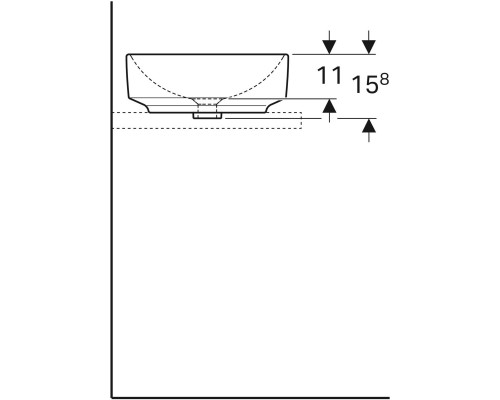 Раковина-чаша Geberit VariForm 40 500.768.01.2 Белая