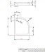 Акриловый поддон для душа Radaway Siros E Compact 90x80 R Белый