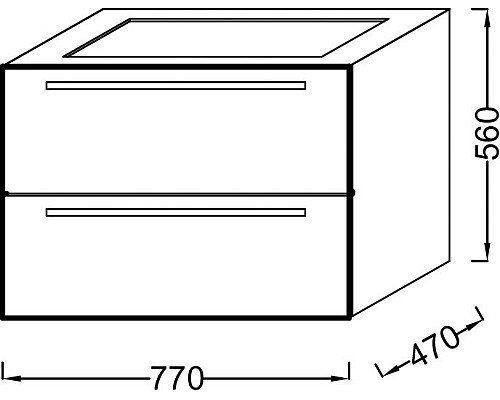 Тумба под раковину Jacob Delafon Struktura 80 EB1277-E16 подвесная Ореховое дерево