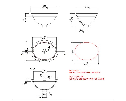Раковина Devon&Devon Rose 51 IBLROSE/ST Белая