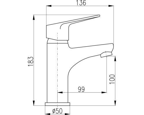 Смеситель для раковины Rav Slezak Victoria VI226.5 Хром