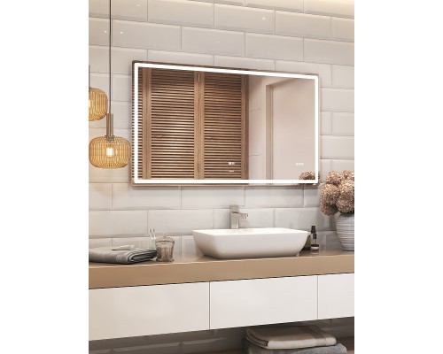 Зеркало Vigo Geometry Luxe 120 с подсветкой с сенсорным выключателем
