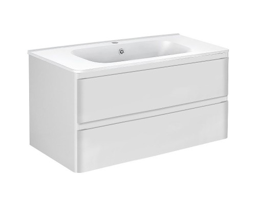 Тумба под раковину Vincea Vico 100 VMC-2V100GW подвесная G.White