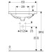 Раковина 60 см GEBERIT Acanto 500.631.01.2