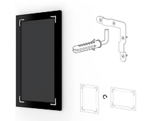 Зеркало Evoform Exclusive 141х56 BY 1163 с фацетом в багетной раме - Сосна 62 мм