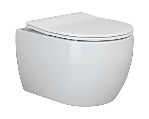 Комплект унитаза с инсталляцией Ceramica Nova Play CN3001_1002B_1000 с сиденьем Микролифт и Черной матовой клавишей смыва