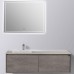 Комплект мебели для ванной Black&White Universe 909U1500 подвесной Пепельный