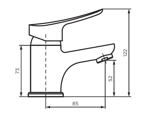 Смеситель для раковины Dorff Norma D1002100 Хром