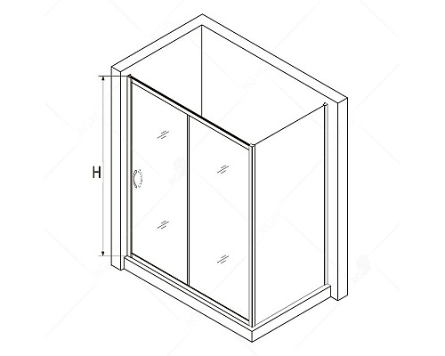 Душевой уголок RGW Passage PA-76-1B 130x80 350876138-14 профиль Черный стекло прозрачное