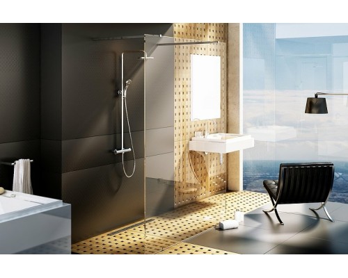 Душевая перегородка Ravak Walk-In Free 150 профиль Хром стекло Transparent
