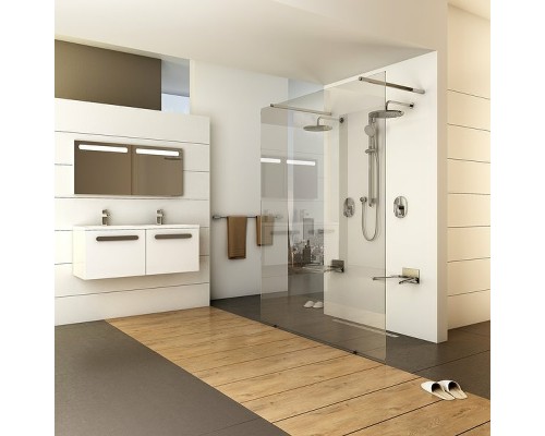 Душевая перегородка Ravak Walk-In Free 150 профиль Хром стекло Transparent