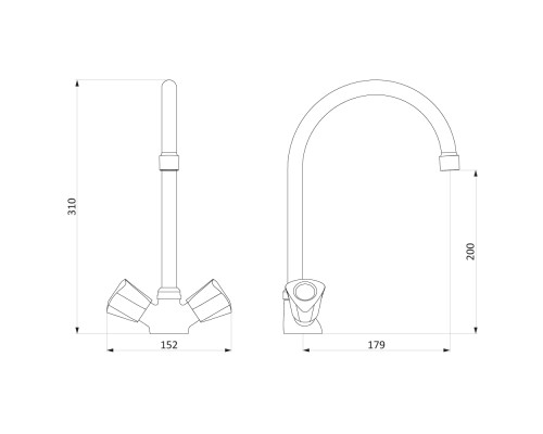 Смеситель для кухни Damixa Object 340000000