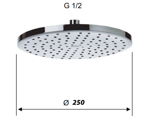 Верхний душ Remer 356MD25X Хром