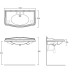 Тумба с раковиной TW Veronica Nuovo 105 VER4105-B+AR874bi*1 Bianco