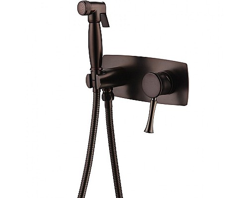 Гигиенический душ со смесителем Lemark Peretto LM6319RB Черный кофе